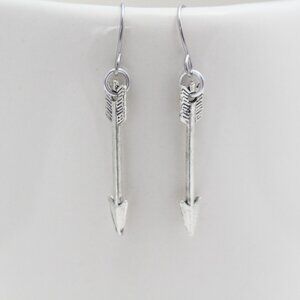 Silver Arrow Earrings - Handmade & Hypoallergenic